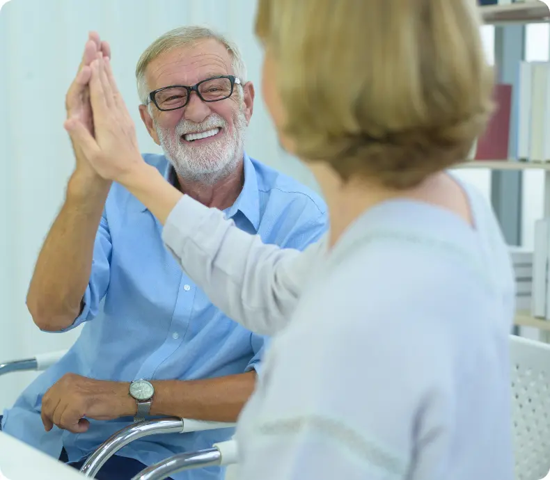 Paciente satisfecho, evitando cirugía